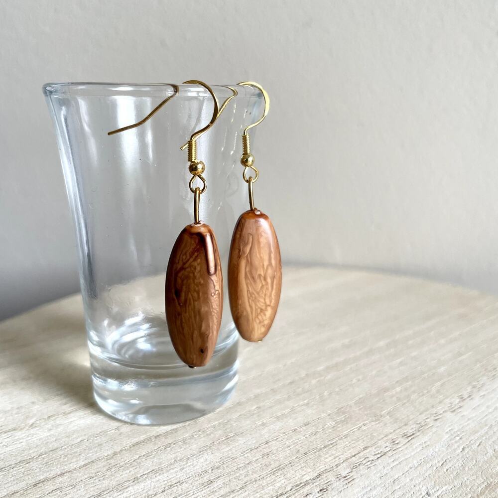 Aven Beaded Earrings NWT handmade metallic delicate lightweight vintage statemen